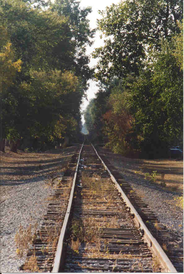 Railroad tracks running adjacent to campus 
and parallel to a 11 km bike trail.